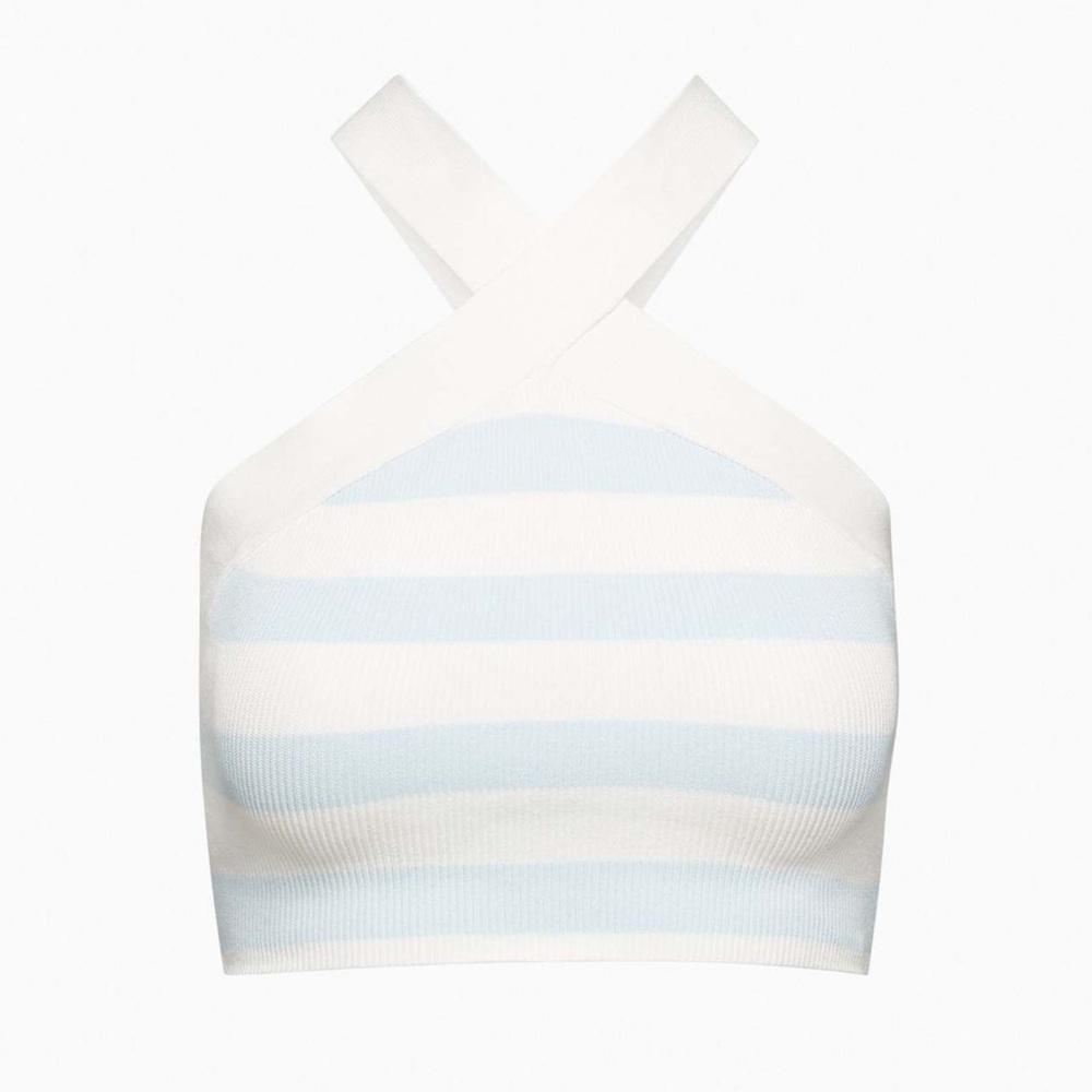 Aritzia Sculpt Knit Criss Cross Cropped Tank